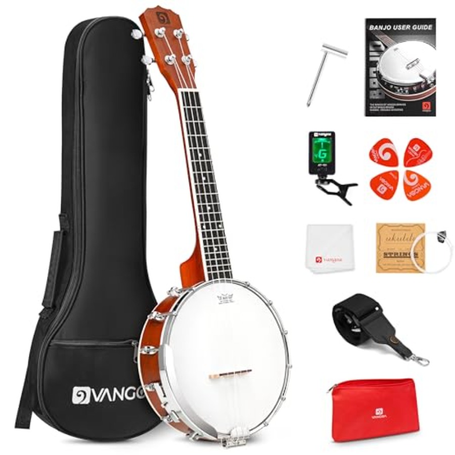 Ukulele Beginner Kit - بانجولي 23 بوصة مع رأس REMO