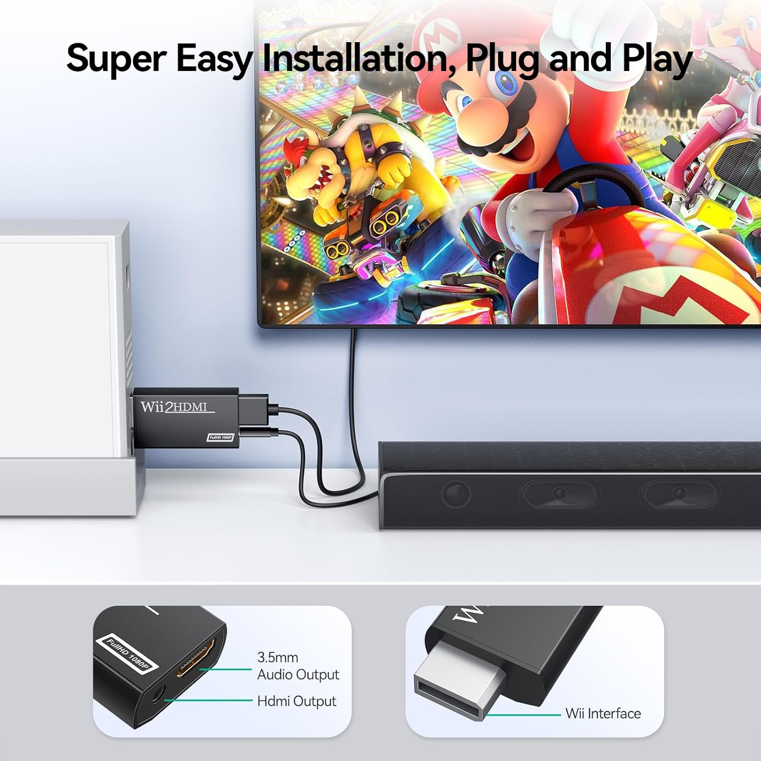 محول Wii إلى HDMI بدقة كاملة 1 - مراجعة Audio Music Converter وسعره