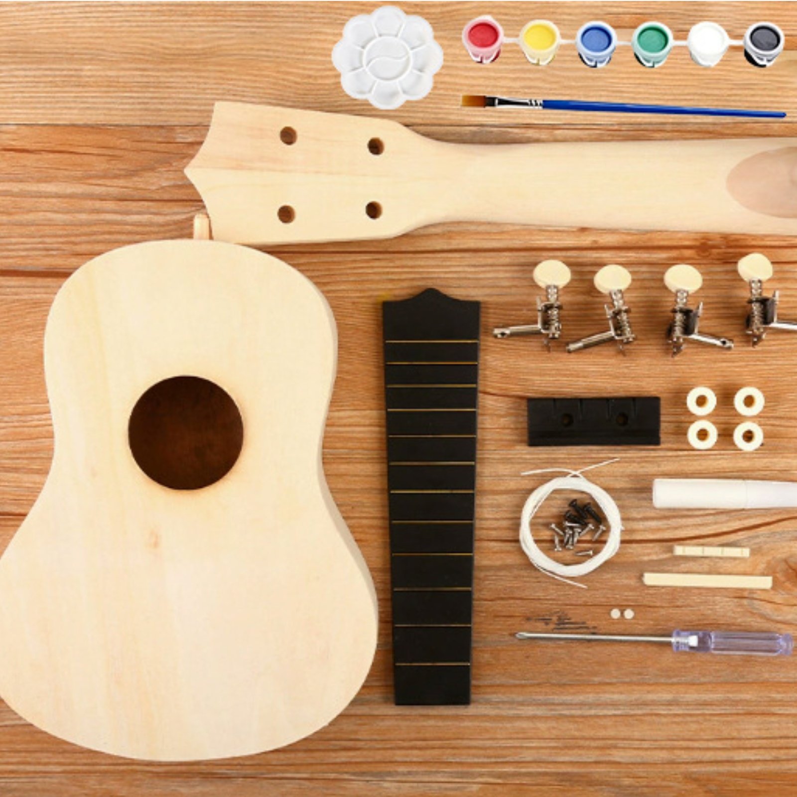طقم يوكليلي سوبرانو 21 بوصة، ج - مراجعة Ukulele Beginner Kit وسعره