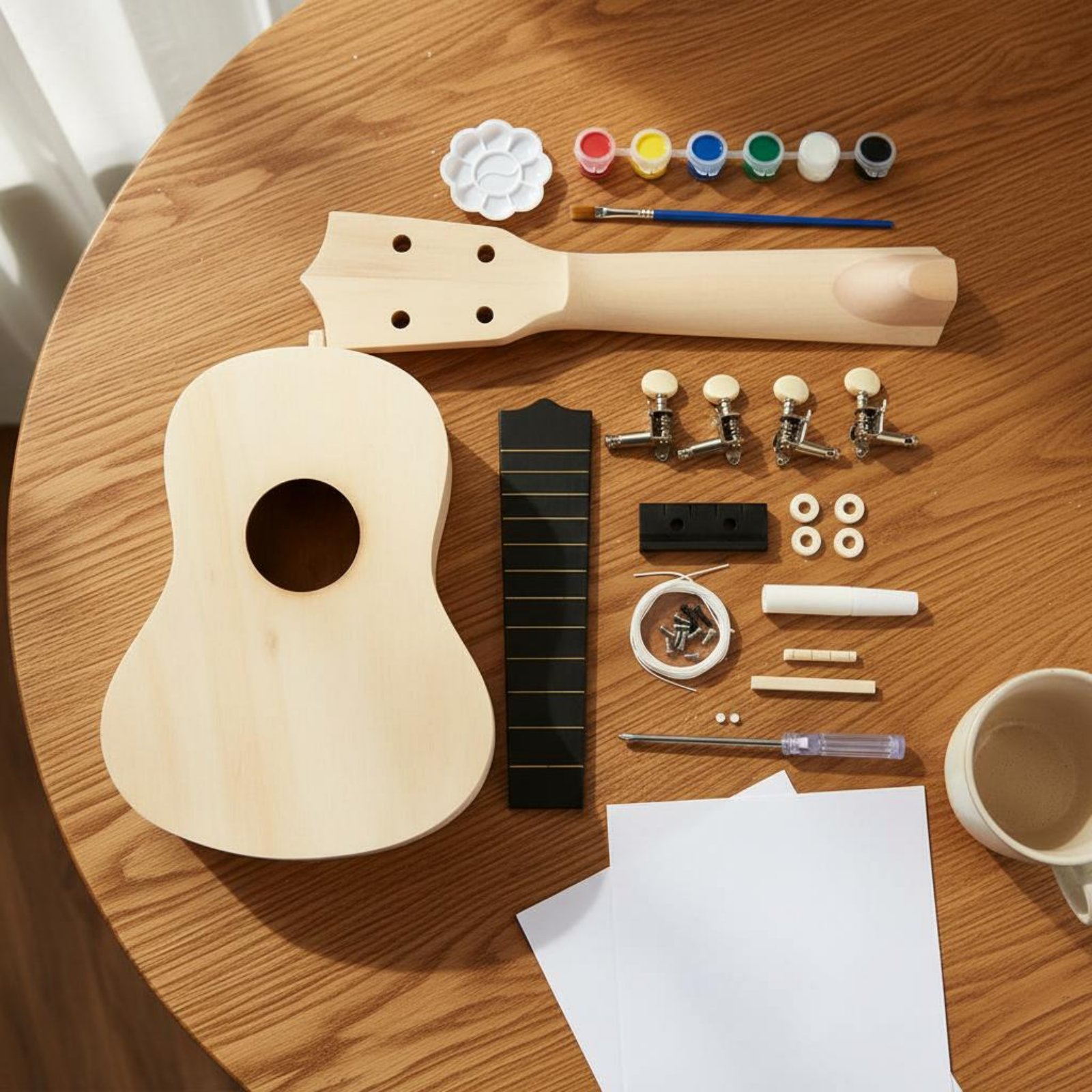 طقم يوكليلي سوبرانو 21 بوصة، ج - مراجعة Ukulele Beginner Kit وسعره