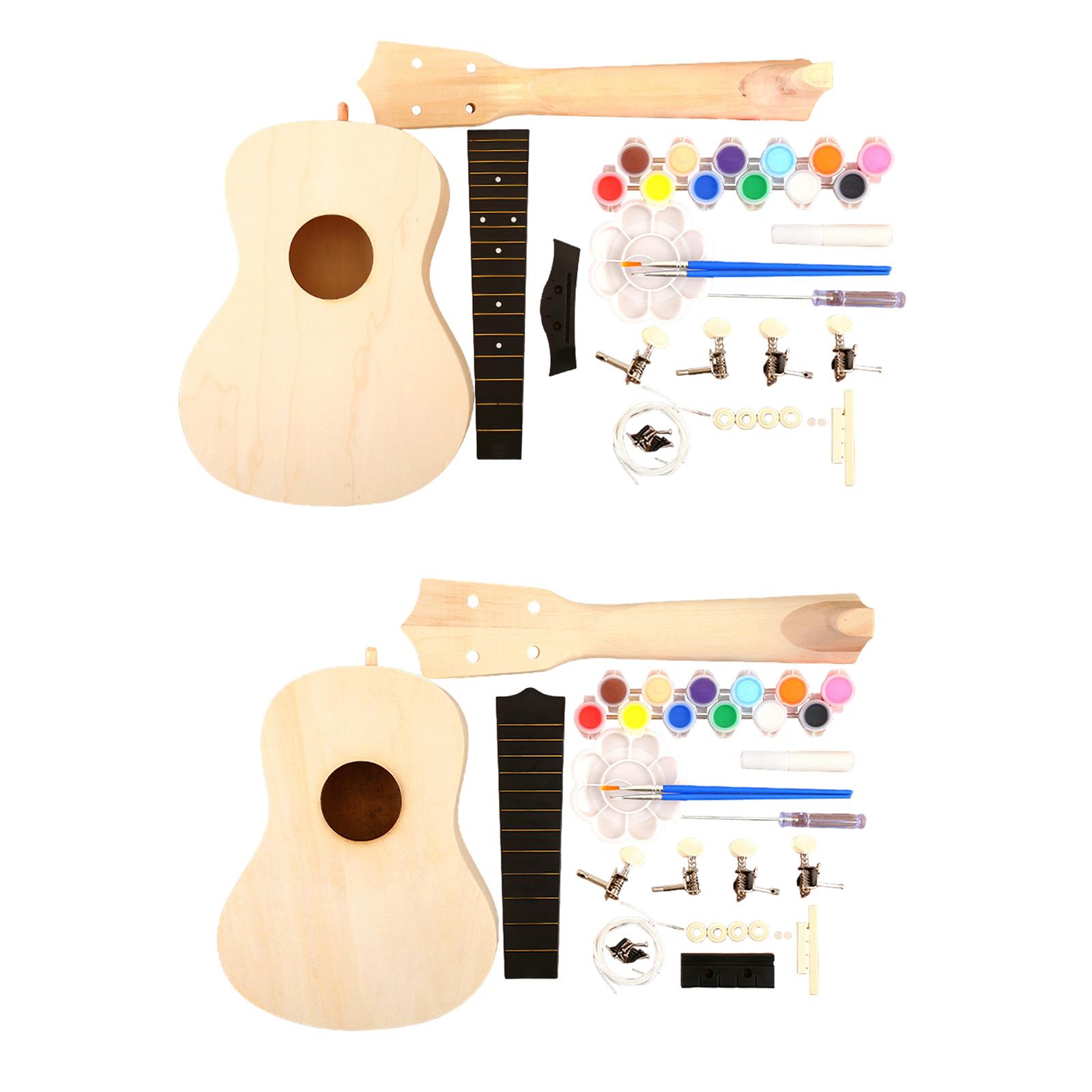 القيثارة DIY مجموعات اليدوى ال - مراجعة Ukulele Beginner Kit وسعره