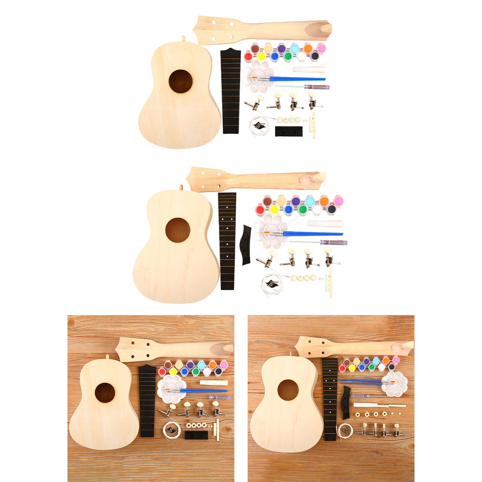 القيثارة DIY مجموعات اليدوى ال - مراجعة Ukulele Beginner Kit وسعره