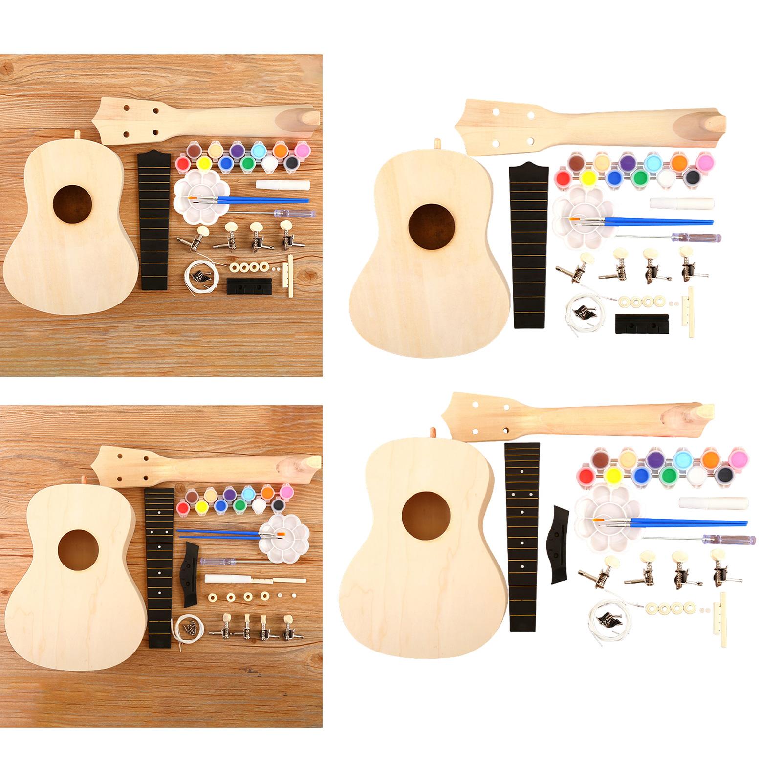 القيثارة DIY مجموعات اليدوى ال - مراجعة Ukulele Beginner Kit وسعره