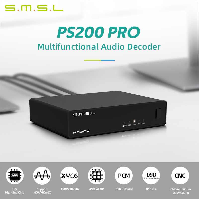 SMSL PS200 PRO DAC محول صوت مت - مراجعة Audio Music Production وسعره