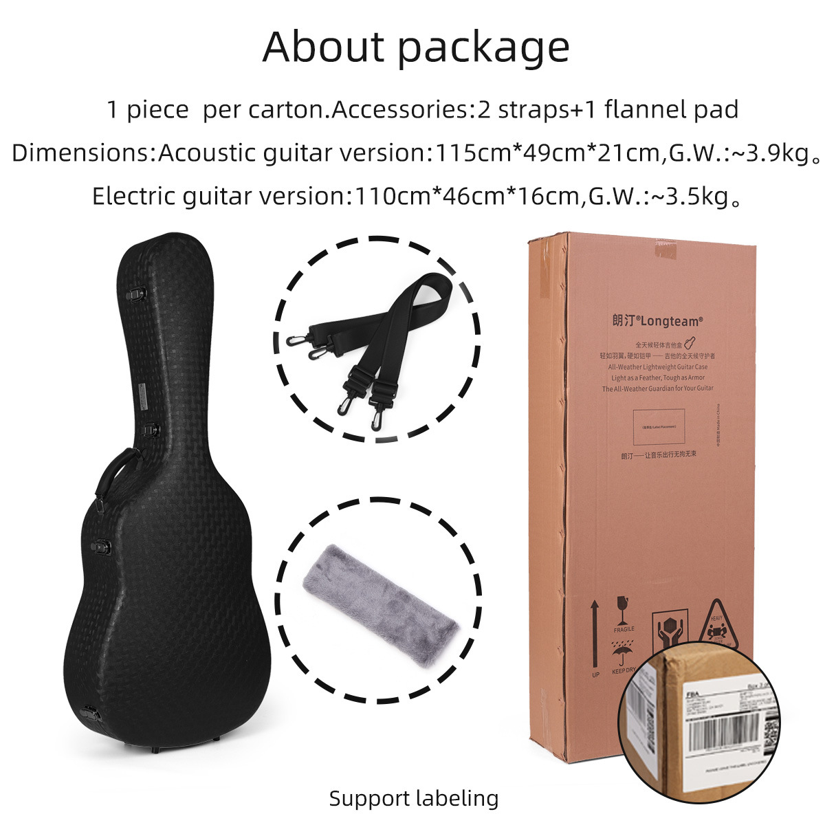 حقيبة صلبة لحماية الغيتار الكه - مراجعة Case Guitar Gig Bag وسعره