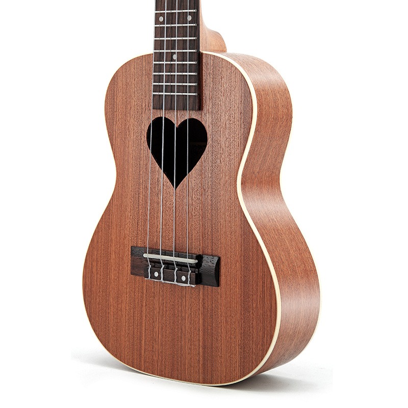 أوكوليلي 23 بوصة بنمط قلب من خ - مراجعة Ukulele Beginner Kit وسعره